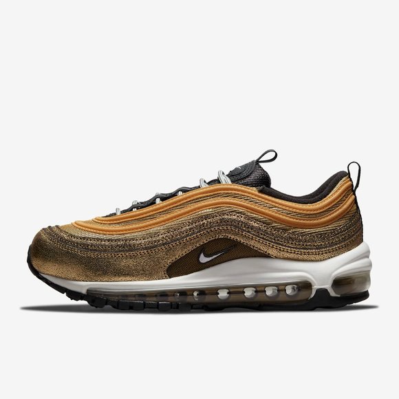 NEW Nike Air Max 97 Women's Twine/White-Metallic Gold DO5881-700 Golden … - Picture 9 of 9